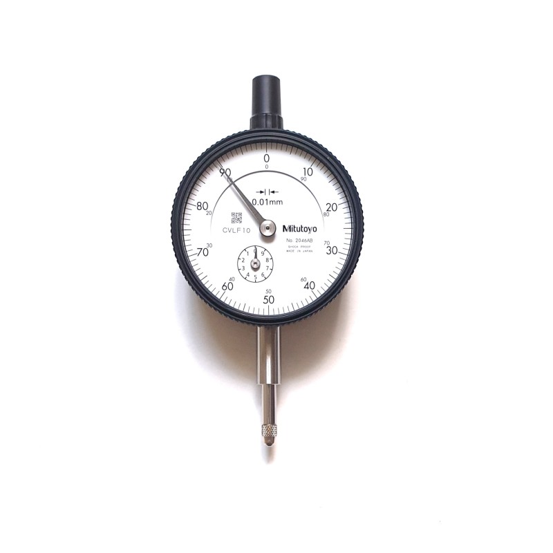 Mitutoyo Messuhr, analog, flache Rückwand, ISO Ausführung 2046AB